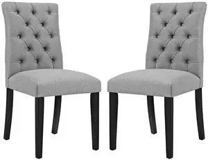 Duchess Fabric Dining Chair Set of 2 by Modway