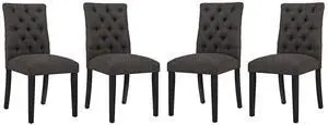 Duchess Fabric Dining Chair Set of 4 by Modway