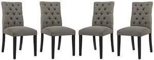 Duchess Fabric Dining Chair Set of 4 by Modway