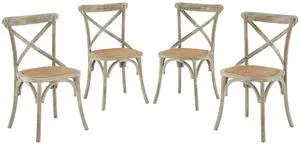 Gear Dining Side Chair Set of 4 - Gray