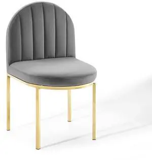 Isla Channel Tufted Performance Velvet Dining Side Chair by Modway