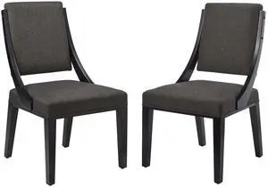 Cambridge Upholstered Fabric Dining Chairs Set of 2 by Modway
