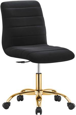 Ripple Armless Performance Velvet Office Chair by Modway