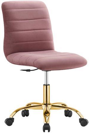 Ripple Armless Performance Velvet Office Chair by Modway
