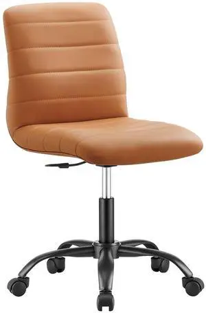 Ripple Armless Vegan Leather Office Chair by Modway