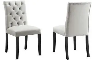 Duchess Performance Velvet Dining Chairs Set of 2 by Modway