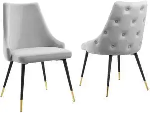 Adorn Performance Velvet Dining Side Chair Set of 2 by Modway