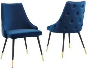Adorn Performance Velvet Dining Side Chair Set of 2 by Modway