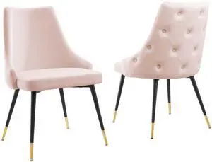 Adorn Performance Velvet Dining Side Chair Set of 2 by Modway