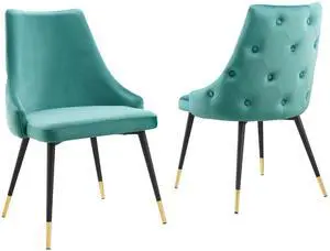 Adorn Performance Velvet Dining Side Chair Set of 2 by Modway