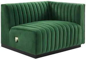 Conjure Channel Tufted Performance Velvet Right-Arm Chair by Modway