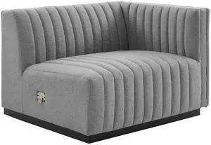 Conjure Channel Tufted Upholstered Fabric Right-Arm Chair by Modway