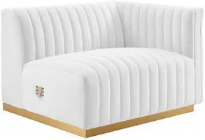 Conjure Channel Tufted Performance Velvet Right-Arm Chair by Modway