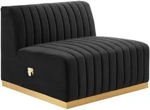 Conjure Channel Tufted Performance Velvet Armless Chair by Modway