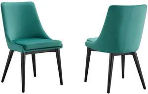 Viscount Accent Performance Velvet Dining Chairs Set of 2 by Modway