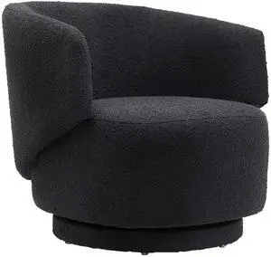 Celestia Boucle Fabric Swivel Chair by Modway