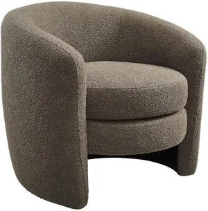Affinity Upholstered Boucle Fabric Curved Back Armchair by Modway