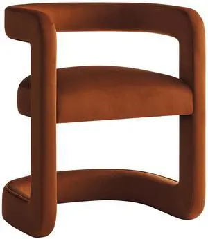 Winslow Barrel Performance Velvet Dining Chair  by Modway