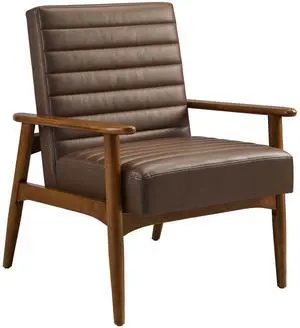Jensen Vegan Leather Accent Chair by Modway