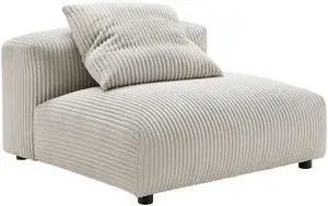 Solace Modular Corduroy Upholstered Armless Chair by Modway