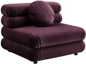 Jubilee Modular Performance Velvet Armless Chair by Modway