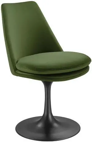 Lippa Swivel Dining Performance Velvet Side Chair by Modway