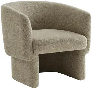 Muse Boucle Fabric Barrel Accent Chair by Modway