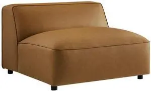 Auren Upholstered Vegan Leather Modular Armless Chair by Modway