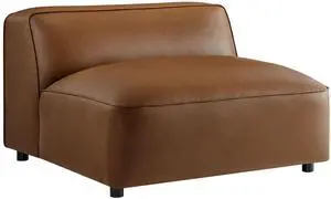 Auren Upholstered Vegan Leather Modular Armless Chair by Modway