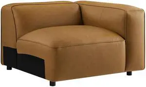 Auren Upholstered Vegan Leather Modular Right Armchair by Modway
