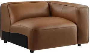 Auren Upholstered Vegan Leather Modular Right Armchair by Modway