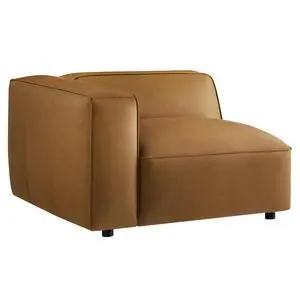Auren Upholstered Vegan Leather Modular Left Armchair by Modway