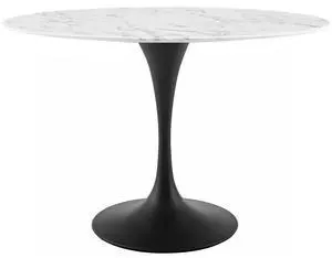 Lippa 48" Oval Wood Top Dining Table Black White EEI-3517-BLK-WHI Lippa 48" Oval Wood Top Dining Table Black White EEI-3517-BLK-WHI