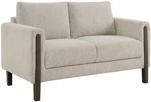 Hawken Boucle Fabric Loveseat by Modway - Mid-Century Modern Upholstered Accent Sofa Hawken Boucle Fabric Loveseat by Modway - Mid-Century Modern Upholstered Accent Sofa