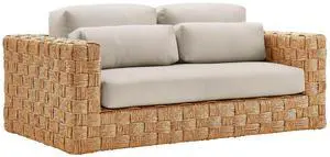Thames Outdoor Patio Wicker Outdoor Patio Rattan Loveseat by Modway EEI-6924-NAT-LGR Thames Outdoor Patio Wicker Outdoor Patio Rattan Loveseat by Modway EEI-6924-NAT-LGR
