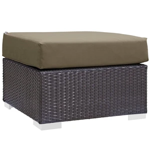 Convene Outdoor Patio Fabric Square Ottoman by Modway Convene Outdoor Patio Fabric Square Ottoman by Modway