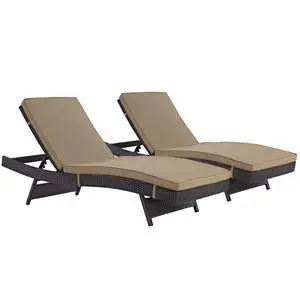 Convene Chaise Outdoor Patio Set and Double Chaise Convene Chaise Outdoor Patio Set and Double Chaise