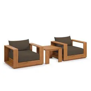 Tahoe 3-Piece Outdoor Patio Acacia Wood Furniture Set by Modway Tahoe 3-Piece Outdoor Patio Acacia Wood Furniture Set by Modway