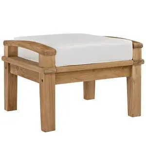 Marina Outdoor Patio Teak Ottoman by Modway Marina Outdoor Patio Teak Ottoman by Modway