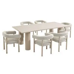Nautica 7-Piece Rectangular Outdoor Patio Aluminum Dining Table and Chairs Set Nautica 7-Piece Rectangular Outdoor Patio Aluminum Dining Table and Chairs Set