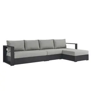 Tahoe 3-Piece Outdoor Patio Powder-Coated Aluminum Right-Facing Chaise Sectional Sofa Set by Modway Tahoe 3-Piece Outdoor Patio Powder-Coated Aluminum Right-Facing Chaise Sectional Sofa Set by Modway