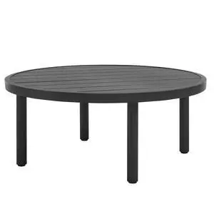 Terrace 35" Outdoor Patio Aluminum Round Coffee Table Terrace 35" Outdoor Patio Aluminum Round Coffee Table