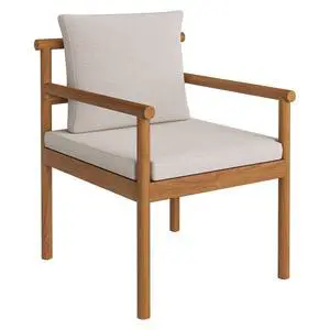 Eleni Outdoor Patio Teak Wood Rope Dining Chair by Modway Eleni Outdoor Patio Teak Wood Rope Dining Chair by Modway