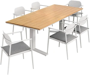 Aeris 7-Piece Outdoor Patio Aluminum Dining Set by Modway EEI-7441 with Table and Chairs Aeris 7-Piece Outdoor Patio Aluminum Dining Set by Modway EEI-7441 with Table and Chairs