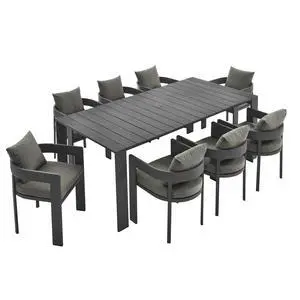 Tahoe 9-Piece Outdoor Patio Aluminum Dining Set by Modway Tahoe 9-Piece Outdoor Patio Aluminum Dining Set by Modway