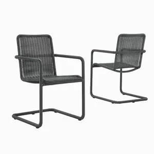 Abacus Outdoor Patio Wicker Dining Chairs Set of 2 Abacus Outdoor Patio Wicker Dining Chairs Set of 2