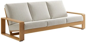 Lirienne Outdoor Patio Aluminum Faux Wood Sofa by Modway EEI-7298 Modern Lirienne Outdoor Patio Aluminum Faux Wood Sofa by Modway EEI-7298 Modern