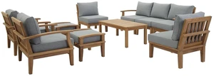 Marina 10 Piece Outdoor Patio Teak Set by Modway Marina 10 Piece Outdoor Patio Teak Set by Modway