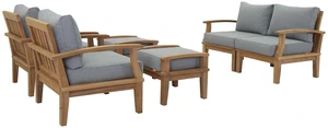 Marina 6 Piece Outdoor Patio Teak Set by Modway Marina 6 Piece Outdoor Patio Teak Set by Modway