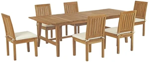 Marina 7 Piece Outdoor Patio Teak Dining Set Marina 7 Piece Outdoor Patio Teak Dining Set